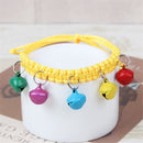 Collar Cat Dog Collar Adjustable Weave Handmade With Colorful Bell Cat Collars