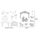 Farm Series Metal Cutting Dies Transparent Seal Stamp for DIY Scrapbooking Craft