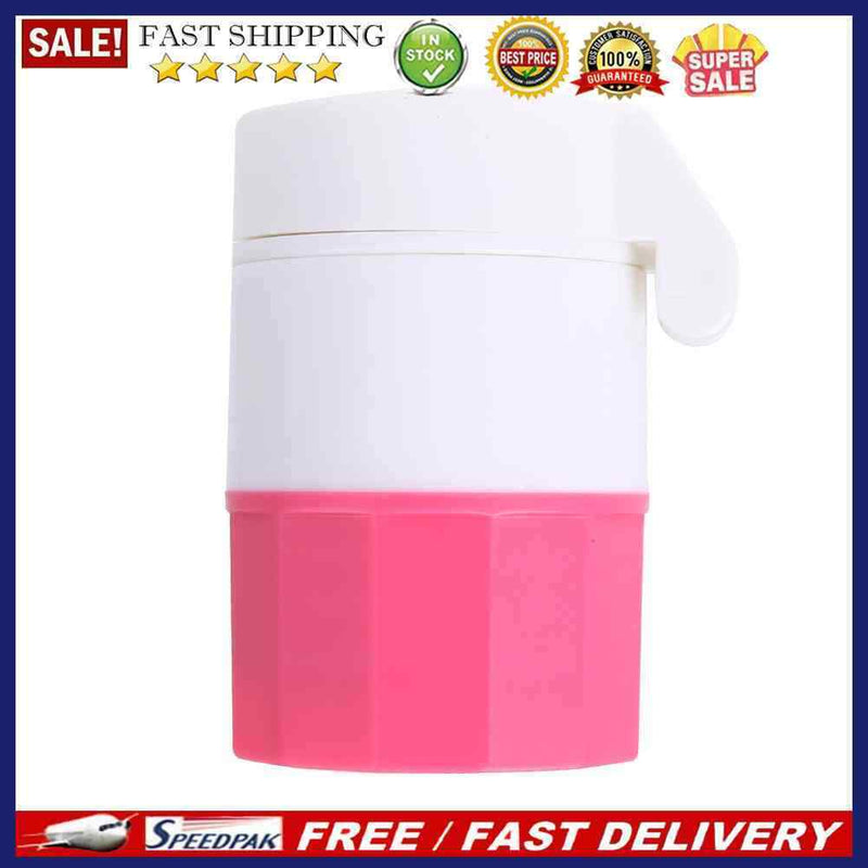 10pcs Medicine Cracker Cutter Grinding Pill Box Cutting Tablets Box(Red)