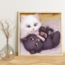 5D Diamond Painting Cute Cats Full Round Mosaic Canvas Picture DIY Home Decor