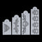 4X Flower Cake Cookie Fondant Side Baking Stencil Wedding Decor Mold Tool