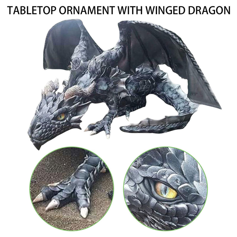 Dragon Statue Halloween Dragon Sculpture Decor Combat Dragon Gifts for Friends