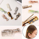 Bangs Duckbill Clip Acetate Hair Clip Comb Shape Hairpin Frosted Hair Edge Clip