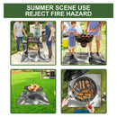 Fire Pit Grill Mat Fireproof for Outdoor Camping BBQ Wood Burning Blanket