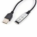Light 4 Pin Female Connector Dimmer  3 Keys  RGB Strip Controller DC 5V USB