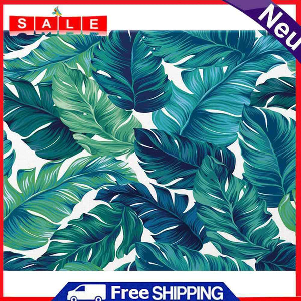 Tropical Leaves Oil Paint By Numbers Kits DIY Canvas Wall Art Picture Home Craft