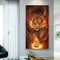 Flame Animal Oil Paint By Numbers Kits Canvas Picture DIY Wall Art Craft Sets