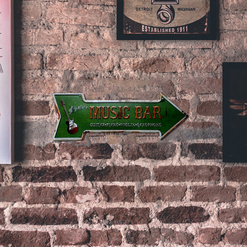 Home Weatherproof Retro Chic Arrowhead Sign Iron Painting Wall Drawing Templates