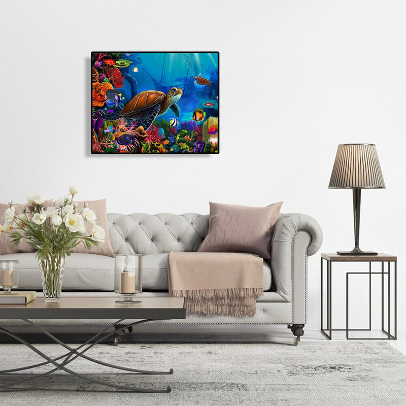 Sea Turtle 5D Full Square Drill Diamond Painting DIY Rhinestone Cross Stitch Kit