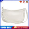 Pure Soft Leather Women Handbag Small Underarm Shoulder Totes Bag (Beige)