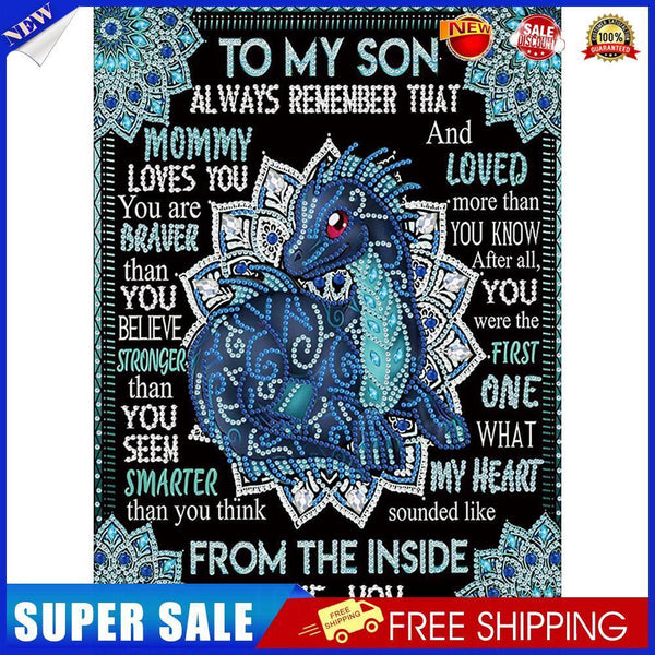 Diamond Painting 5D DIY Letters Partial Special Drill Rhinestone Kit (Y241)