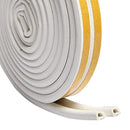 10pc Self-adhesive Soundproofing Anti Collision Window Seal Strip 10m Black