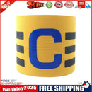 Player Leader Football Captain Armband Nylon Soccer Group Arm Band (Yellow)