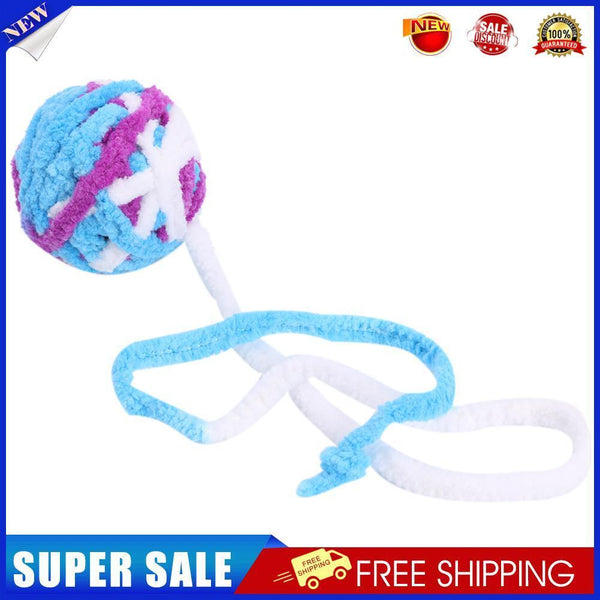 Cat Plush Colorful Ball Toys Interactive Pet Playing Molar Chew Toys (01)