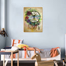 5D Diamond Painting Kit DIY Dragonfly Clock Full Round Drill Crafts Home Decor