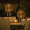 Solar Sequin Projection Lantern Outdoor Waterproof Yard Decor (Warm Light)