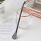 Stainless Steel Spoon Tea Filter Drinking Straw Bar Accessories (Black) Newly