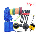 26x Car Detailing Brush Set Polishing Sponge Air Vents Rim Wheel Scrubber