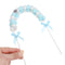 Wedding DIY Baby Shower Cloud Balloon Cake Topper Pompom Cloud Cake Flags
