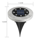 8X8LED Solar Underground Light Waterproof Color Changing Garden Buried Lamp