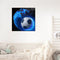 30x30cm 5D DIY Full Round Drill Diamond Painting Football Blue for Home Decor