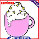 Fashion Coffee Drink Cup Brooch Badges Pins Jacket Lapel Jewelry Ornaments Gift