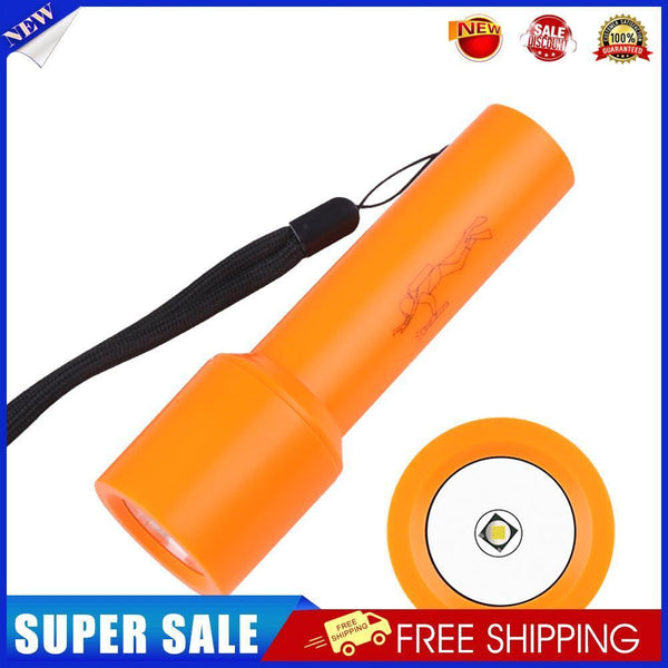 T6 LED Scuba Diving Flashlight Waterproof 400lm Underwater Torch Orange