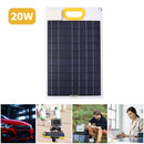 Waterproof 20W 18V Solar Panel Phone Tablet QC3.0 4 Ports USB Fast Charger