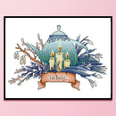 Partial Embroidery Teapot Stamped Canvas 14CT DIY Cross Stitch Kits (J533) Newly