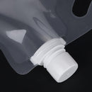 Portable 2L Folding Drinking Water Bag Outdoor Camping Hiking Riding Transpare