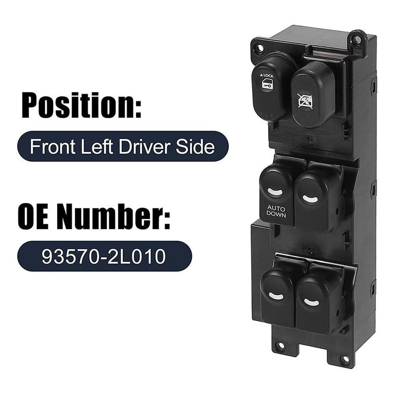 Electric Power 93570-2L010 Left Driver Side Master Electric Window Switch