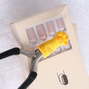 Nipper Cover Cat Claw Protective Sleeve for Nail Cuticle Tweezers (Yellow) Newly