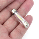 10pcs 39mm White COB LED Car Interior Glass Lens Festoon Dome Reading Light