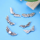 60pcs Butterfly Angel Wings DIY Decor Charm Jewelry Pendant Chain Necklace
