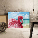 5D Diamond Painting Kit Flamingo Full Round Drill DIY Mosaic Picture Wall Arts