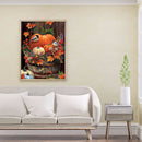 Full Drill Diamond Painting 5D DIY Pumpkin Rhinestone Picture Wall Decor Po