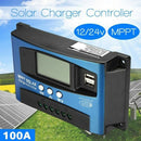Lamp Daul 2 USB LCD Solar Controller Panel Regulator PV Cell Panel Charger