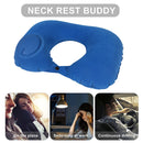 #A U-Shape Travel Pillow Press Type Air Inflatable Portable Airplane Car Bed Pil