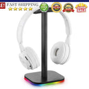 RGB Gaming Headphone Stand Desk Display Holder Luminous Hanger for Gamer PC