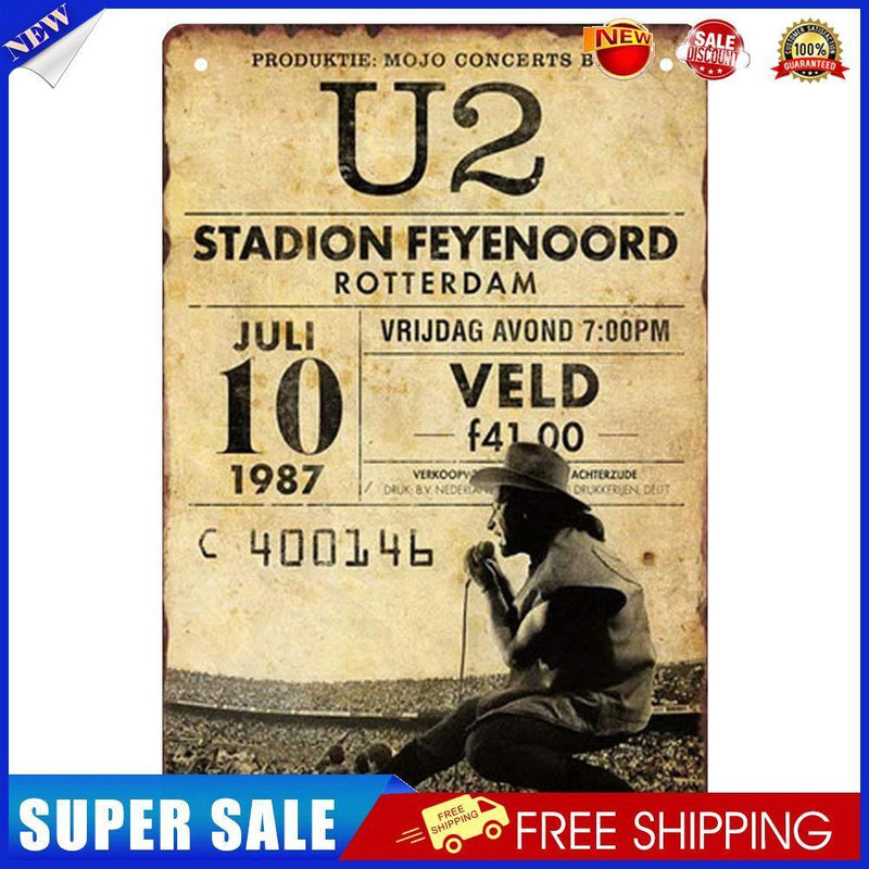 Metal Signs Rotterdam Stadium Iron Painting Wall Art Plaque Poster 20x30cm