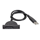 USB 2.0 SATA Optical Drive Cable 7+6 Pin Adapter for Laptop CD-ROM CD DVD