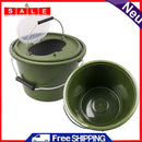 Portable Plastic Fishing Bucket Water Storage Container Handle Fish Storage Tool