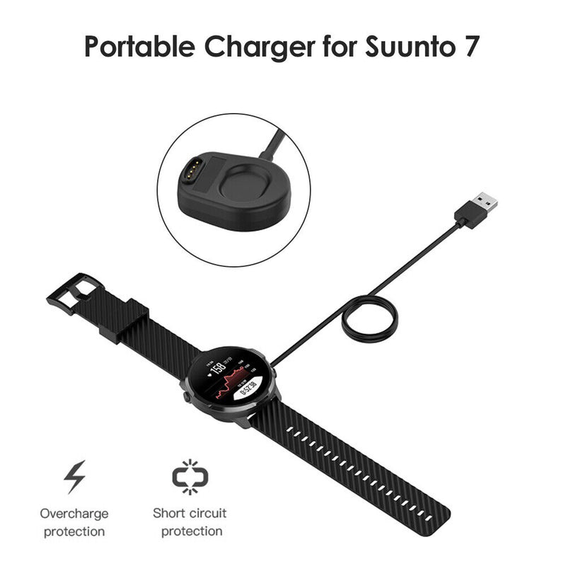 Smart Watch USB Charger Cradle for Suunto 7 Magnetic Charging Cable Dock