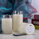 3pcs set Battery Operated With Remote Control LED Candles Flameless Flickering