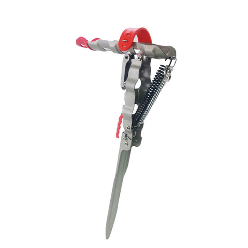 Outdoor Automatic Spring Fishing Rod Rack Durable Ground Fishing Pole Bracket