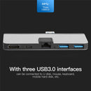 T0504 For Microsoft Surface Pro 7 HUB 4K HDMI-compatible 2 USB 3.0 Type-C R