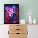 Handmade DIY Full Round Drill Diamond Painting 5D Starry Lion Poster Kit