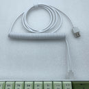 Mechanical Keyboard Data Cable Coiled Aviator Wire Type-C to USB Plug-in Cable
