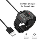 Fast USB Charging Cable Portable Charger Device for Amazfit Neo Smart Watch 1m