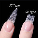 Nails Square Trapezoid Coloured Glaze Design False Tips Stiletto Press on Nails